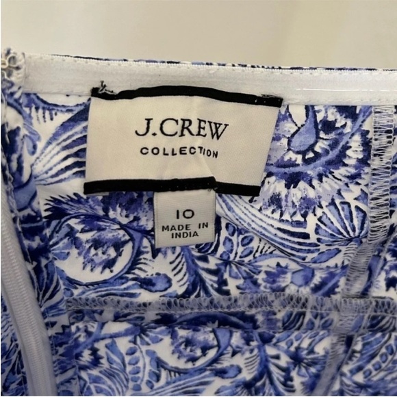 J. Crew Collection Anguilla Halter Maxi Dress Blue Floral - Picture 9 of 10